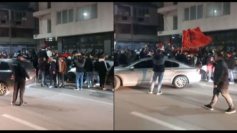 VIDEO/ Me flamuj kuqezi në rrugë, shpërthen festa në Kumanovë! Shqiptarët ‘në delir’ pas fitores së Zvicrës kundër Serbisë