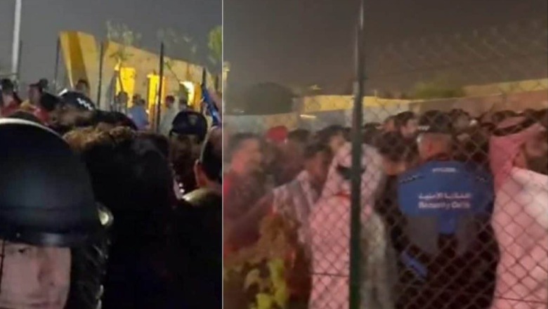 VIDEO/ Momente paniku dhe tensioni në Kupën e Botës, shtypen tifozët në ndeshjen Marok - Spanjë! Ndërhyn policia