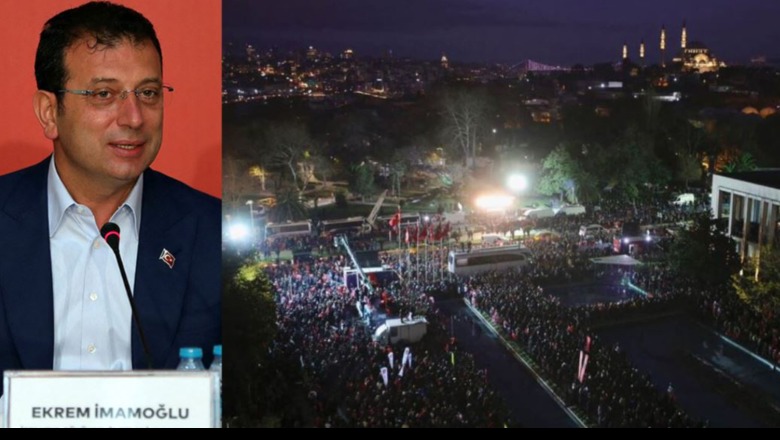 Dënimi i kundërshtarit më të fortë të Erdoganit 6 muaj para zgjedhjeve, protestuesit në Turqi mbushin sheshet në mbështetje të Imamoglu