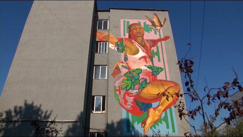 Grua, burrë apo transgjinor?! Muralja te Qytet Studenti ndez debate, autori: U frymëzova nga një grua rome! Dekori i Bashkisë: Vendi rastësi (VIDEO)