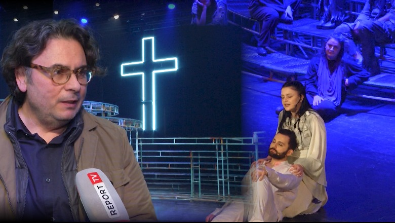 Altin Basha sjell në teatër muzikalin e njohur  ‘Jesus Christ Superstar’! Mes publikut edhe Yuri Kim, 'Krishti i kryqëzuar' flet shqip