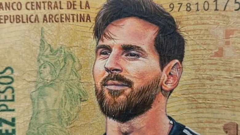 24-vjeçari në Agjentinë pikturoi Messin në kartmonedhën 10 pesos...sot ia kërkojnë ta shesë për 60 mijë pesos (VIDEO)