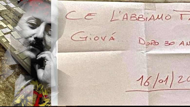 ‘Ia dolëm, pas 30 viteve’, letra misterioze në varrin e Giovanni Falcones pas arrestimit të bosit të ‘Cosa Nostra-s’