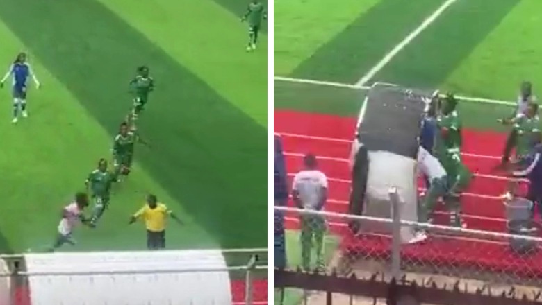 VIDEO/ Arbitri nuk dinte ku të fuste kokën, futbollistet femra e dhunojnë në fushë