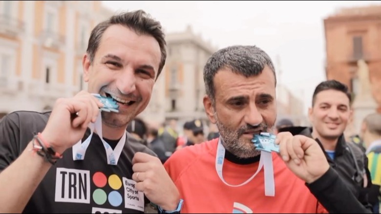 Veliaj merr pjesë në maratonën e Mesdheut në Bari: I dedikohej vëllazërisë mes dy vendeve! Mirënjohje kryetarit, e mikpresim në Tiranë
