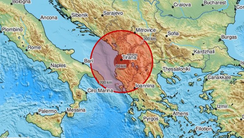 Tërmet me magnitudë 4.1 në Elbasan, lëkundjet ndihen edhe në Tiranë