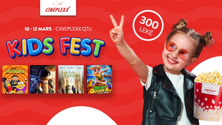 Fundjavë plot surpriza për fëmijët në Cineplexx në QTU, 4 filma të përzgjedhur dhe çmim më i lirë! Nuk mungojnë lojërat dhe dhuratat
