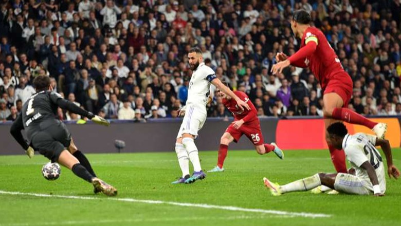 GOLI/ Real Madrid 'mbret' në Champions, 'Galaktikët' mposhtin Liverpool-in dhe kalojnë më tej
