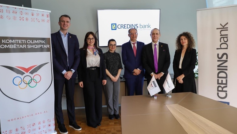 Credins Bank është zyrtarisht sponsor gjeneral i Komitetit Olimpik Kombëtar Shqiptar