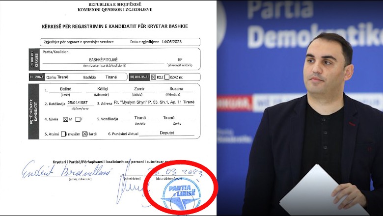 Zgjedhjet e 14 majit/ Belind Këlliçi regjistrohet në KQZ me vulën e Partisë së Lirisë të Ilir Metës