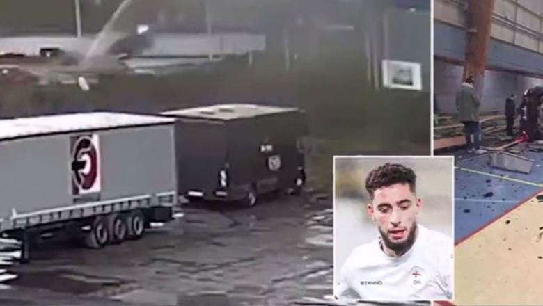 Aksident i rëndë për futbollistin belg, makina 'fluturon' në qendrën stërvitore (VIDEO)