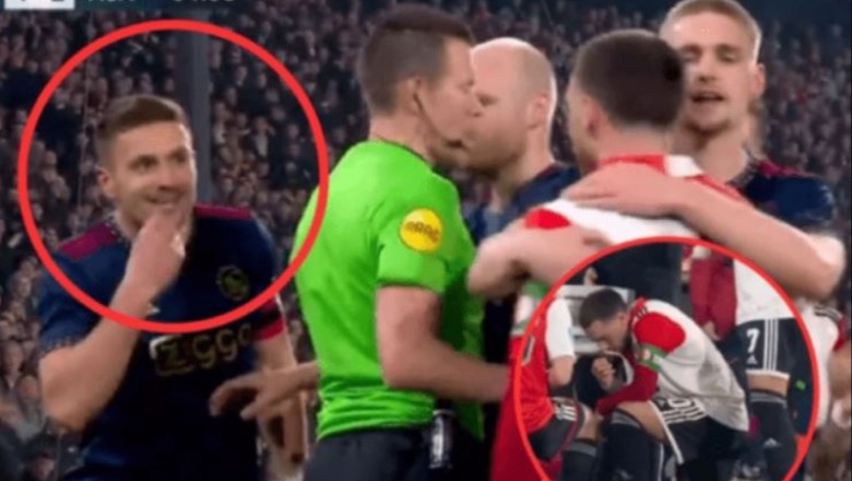 Veprim skandaloz i lojtarit serb në  ndeshjen Ajax-Feyenoord, tallet me turkun që bëri iftar në fushë (VIDEO)