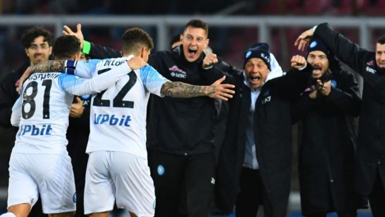 Seria A, Napoli rikthehet tek fitorja dhe i afrohet titullit,  zhgënjejnë Milan dhe Inter