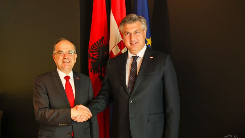 Presidenti Begaj takime me kryeministrin e kreun e parlamentit në Kroaci: Shembulli më i mirë për rrugëtimin evropian të Shqipërisë