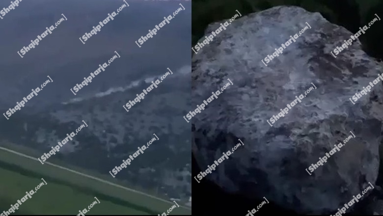 VIDEO/ Momenti kur shkëmbi shkëputet nga mali i Torovicës dhe bie në një zonë të banuar, asnjë ndërhyrje nga Bashkia! Vite më parë i mori jetën një familje
