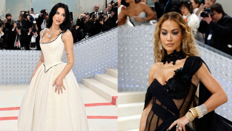 Të mbuluara nga luksi, Dua Lipa dhe Rita Ora ‘vodhën’ vëmendjen në Met Gala me bizhuteritë e tyre mijëra dollarësh 