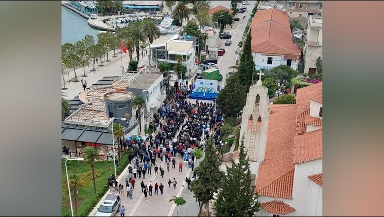 FOTOT/ Berisha dështon edhe sot, braktiset nga mbështetësit në Sarandë! Me 3 kandidatë nuk mbledh as 100 qytetarë