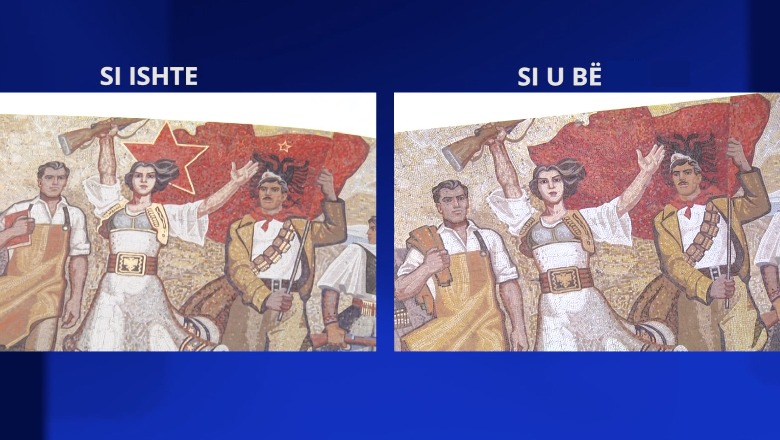 Debati për Mozaikun e Muzeut, Report Tv zbulon vendimin e vitit 1993, si u hoqën simbolet nga Qeveria e PD! Restauratori: Tani s'është bërë asnjë retushim në restaurim