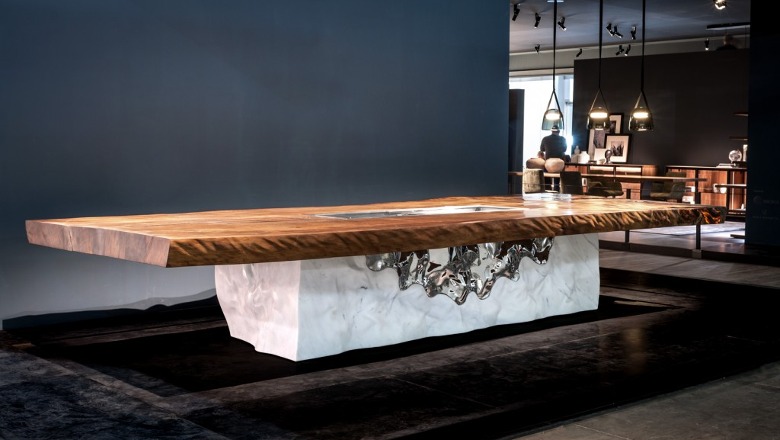 FOTO/ Artisti shqiptar krijon tavolinën me të shtrenjtë në botë, kushton 1 milionë e 890 mijë euro