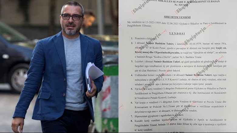 Report Tv siguron dokumentin për lirimin me kusht të ish-ministrit Saimir Tahiri