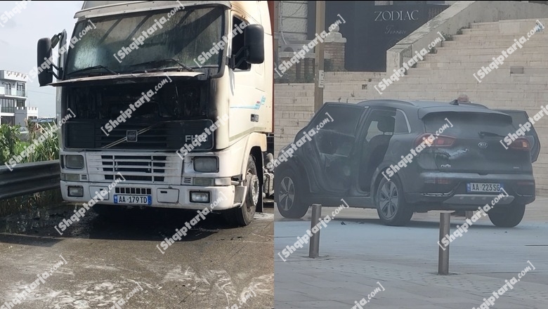 Dy makina digjen brenda pak orësh, një afër bashkisë në Durrës dhe një kamion në autostradën Lushnjë-Fier