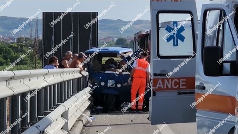 Aksident në rrugën Fier-Lushnjë, përplasen dy automjete! Një person i plagosur transportohet në spital