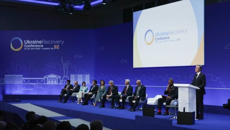 Aleatët premtojnë miliarda dollarë për rindërtimin e Ukrainës në konferencën e Londrës