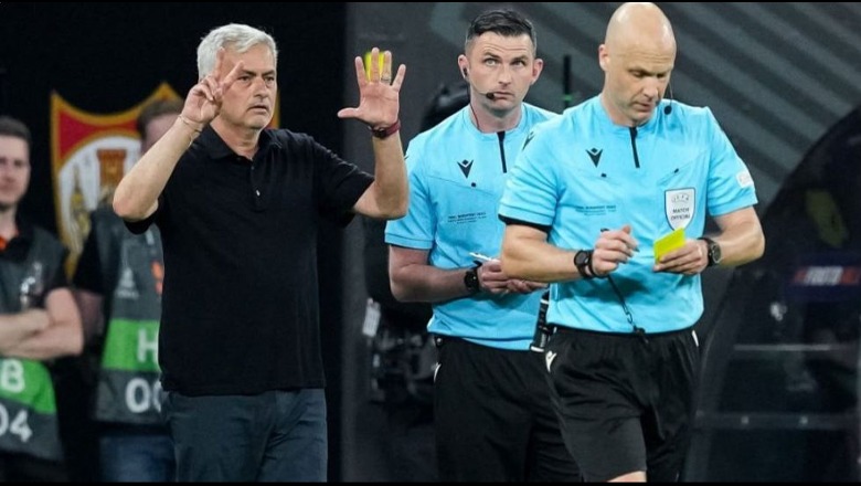 Sulmoi gjyqtarët pas humbjes së finales në Europa League, UEFA pezullon Mourinhon! Roma gjobitet për sjelljen e keqe