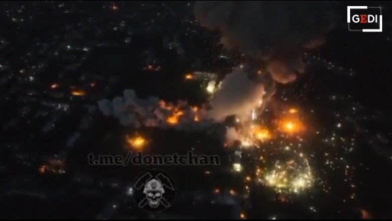 Ukrainë, shkatërrohet depoja me municione ruse, shpërthimi i fuqishëm kapet me dron (VIDEO)