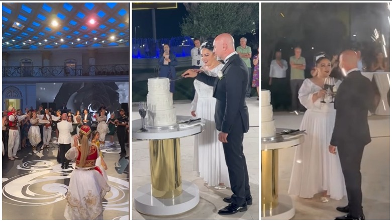 Gazetarja Kozeta Kurti i jep fund beqarisë, nga të ftuarit VIP te fustani unik, dalin pamjet nga dasma