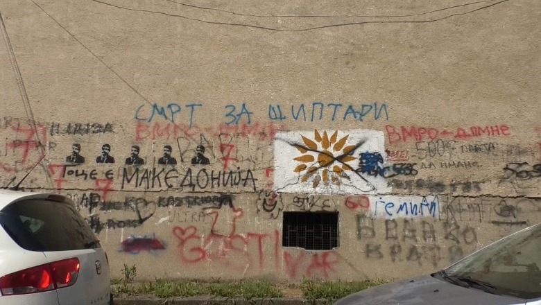 'Vdekje shqiptarëve', shkrime raciste në muret e Gostivarit