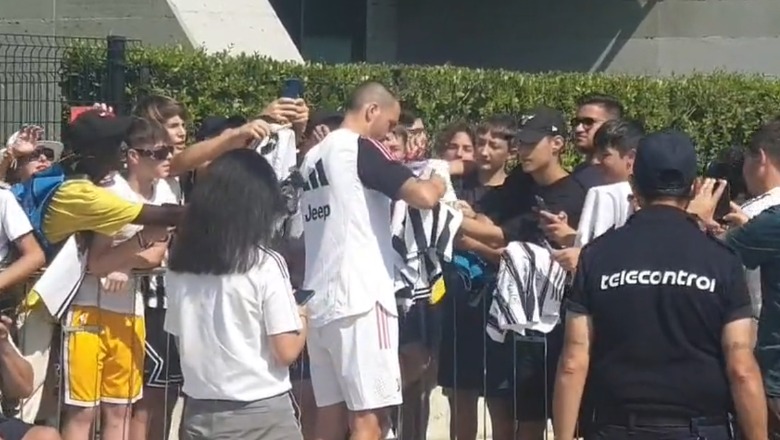 VIDEO/ 'Lukakun nuk e duam', tifozët e Juventusin mbështesin Bonuccin dhe shajnë në kor Cuadradon