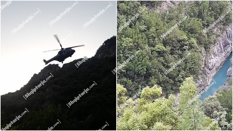 VIDEO/ Tiranë, u dëmtua gjatë eksplorimit të kanioneve të lumit Erzen, helikopteri i shkon në ndihmë turistes gjermane me dy fëmijë të mitur