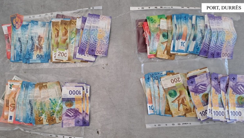 Tentoi të fuste 39 mijë franga zvicerane dhe 625 euro të padeklaruara në doganë, vihet nën hetim 38-vjeçari në Durrës