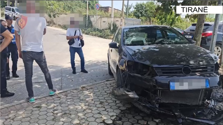 VIDEO/ Si në filma! Policia e çon në spital pas aksidentit me makinën e vjedhur, 32-vjeçari del e vjedh të dytën e përplaset sërish! Arrestohet i riu në Tiranë
