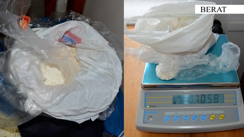 Shisnin lëndë narkotike në Berat, arrestohet 32-vjeçari, katër të tjerë në hetim! Sekuestrohet 760 gramë kokainë