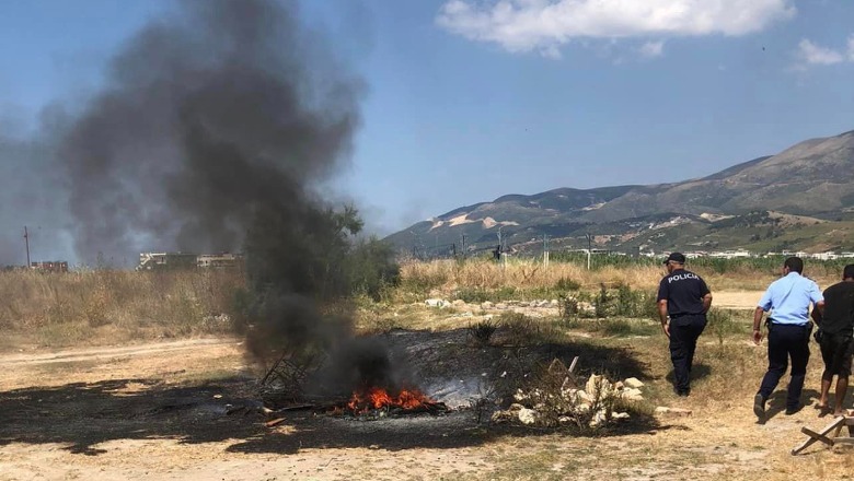 Zjarr në Labovë të Gjirokastër, zjarrfikësit ‘luftuan’ 6 orë me flakët! U dogjën 4 hektarë tokë, vetëm dëme materiale