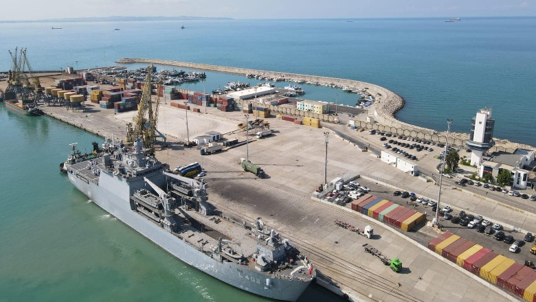 FOTO/ Mbërrijnë në portin e Durrësit dy luftanije të marinës turke! Do të përdoren për stërvitje