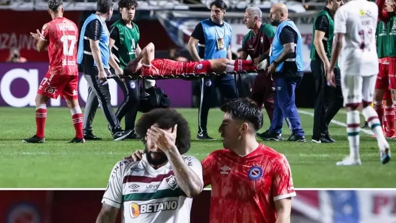 VIDEO/ Ndërhyrje për karton të zi, Marcelo i thyen këmbën kundërshtarit! Del nga fusha mes lotësh