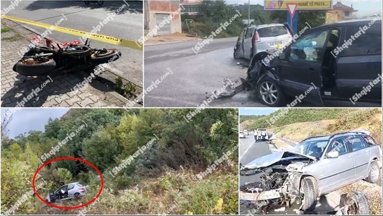 VIDEO/E diela nis me 5 aksidente dhe 22 të plagosur! Në Rrugën e Kombit përplaset makina me targa serbe! Në spital çifti i bashkëshortëve e 3 fëmijë 