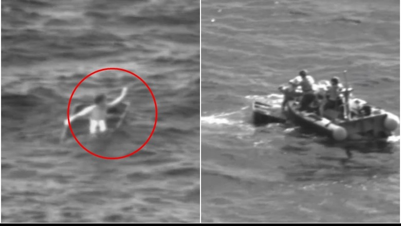VIDEOLAJM/ Varka po i mbytej, 25-vjeçari shpëtohet pas 35 orësh në det të hapur në Florida! Babai: Pa peshkaqenë