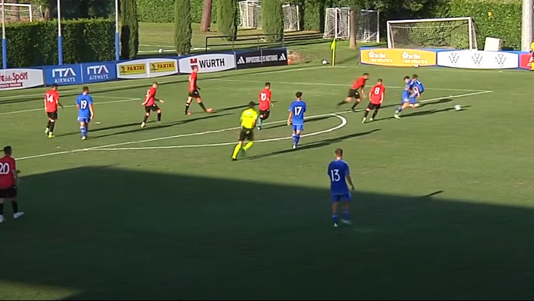 GOLAT/ Kombëtarja U-19 e pafuqishme kundër kampionëve, Italia na shënon 3 herë