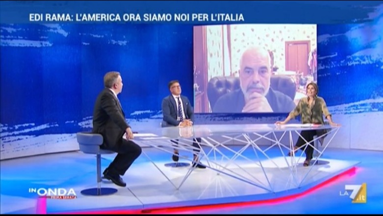 Rama intervistë për median italiane ‘La7’: Marrëdhëniet Shqipëri-Itali jo të varura nga ngjyrat e qeverive në Romë e Tiranë