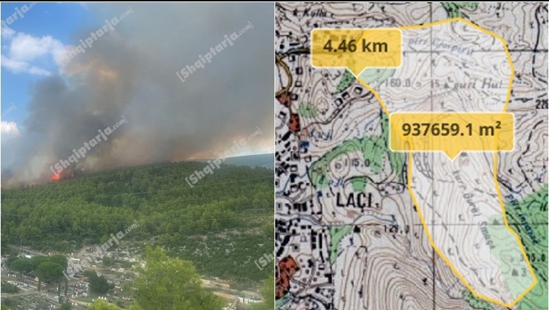 Izolohet zjarri pranë kishës së Laçit, vetëm 1 vatër aktive! 93 ha tokë e djegur, helikopteri bëri 45 fluturime 