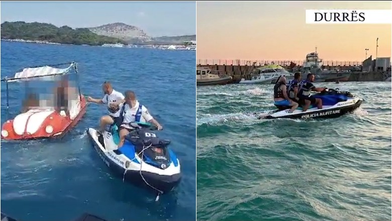 Mbetën në det me një pedalon, shpëtohen 4 pushuesit në Ksamil! Ndihmohen edhe dy të tjerë në Durrës, rrezikuan të mbyteshin me Jet Ski