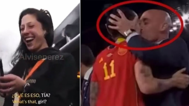 VIDEO/ 'Puthja fatale' me kreun e Federatës, futbollistja spanjolle 'mburret' para shoqeve të ekipit! E krahason me Carbonero - Casillas