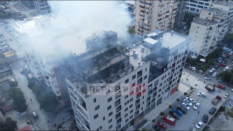 Zjarri në pallatin te ‘Ish-Parku’, Veliaj: Do ndihmojmë me grant çdo familje që ka dëmtime