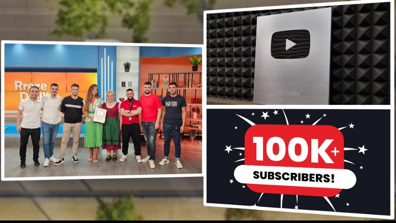 Youtube vlerëson 'Rreze Dielli' me Pllakën e Argjendtë, mbi 100 mijë ndjekës të regjistruar në faqen zyrtare të emisionit