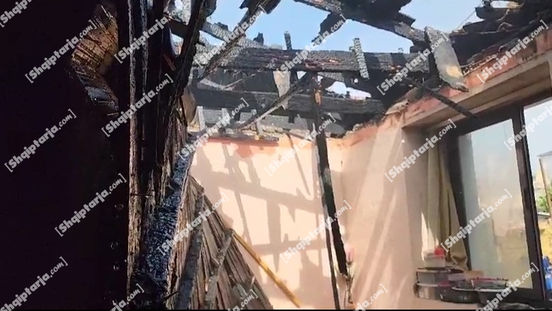 VIDEO/ Shkodër, digjet banesa në lagjen Dudas