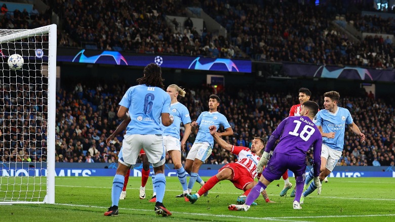 Manchester City përmbys serbët e Crvena Zvezdas në Champions League (VIDEO)